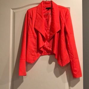 Bright orange blazer